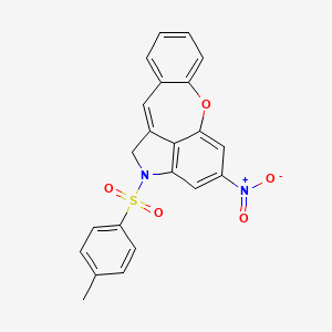 2-[(4-Methylphenyl)sulfonyl]-4-nitro-1,2-dihydro[1]benzoxepino[4,3,2-cd]indole