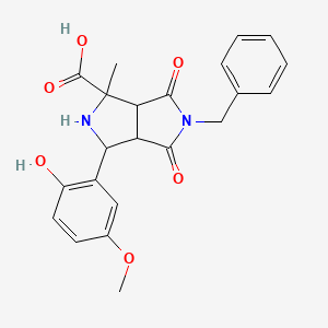 5-Benzyl-3-(2-hydroxy-5-methoxyphenyl)-1-methyl-4,6-dioxooctahydropyrrolo[3,4-c]pyrrole-1-carboxylic acid