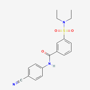 N-(4-cyanophenyl)-3-(diethylsulfamoyl)benzamide