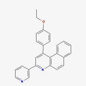 molecular formula C26H20N2O B11513264 1-(4-Ethoxyphenyl)-3-(pyridin-3-yl)benzo[f]quinoline 