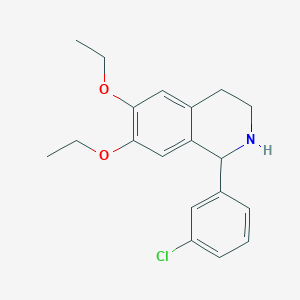 1-(3-Chlorophenyl)-6,7-diethoxy-1,2,3,4-tetrahydroisoquinoline