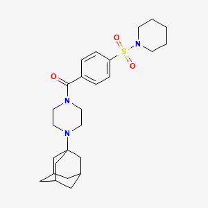 1-(Adamantan-1-YL)-4-[4-(piperidine-1-sulfonyl)benzoyl]piperazine