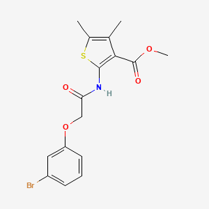 Methyl 2-{[(3-bromophenoxy)acetyl]amino}-4,5-dimethylthiophene-3-carboxylate