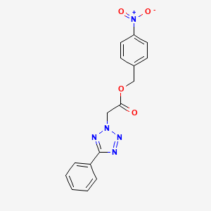 (4-nitrophenyl)methyl 2-(5-phenyltetrazol-2-yl)acetate