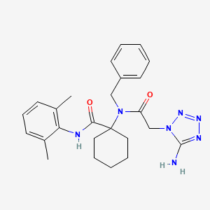 1-{[(5-amino-1H-tetrazol-1-yl)acetyl](benzyl)amino}-N-(2,6-dimethylphenyl)cyclohexanecarboxamide