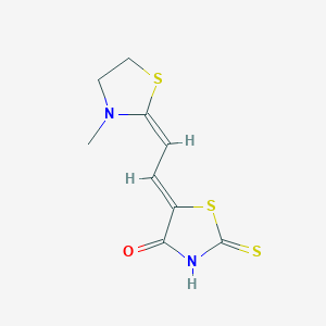 Thiazolidin-4-one, 5-[2-(3-methylthiazolidin-2-ylidene)ethylidene]-2-thioxo-