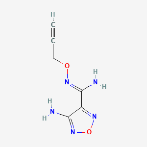 4-Amino-n-prop-2-ynyloxy-furazan-3-carboxamidine