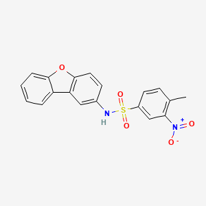 N-Dibenzofuran-2-yl-4-methyl-3-nitro-benzenesulfonamide