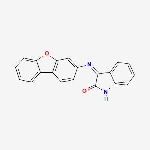 3-(dibenzo[b,d]furan-3-ylimino)-1,3-dihydro-2H-indol-2-one