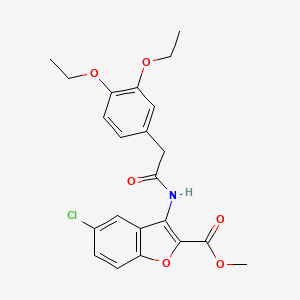 Methyl 5-chloro-3-{[(3,4-diethoxyphenyl)acetyl]amino}-1-benzofuran-2-carboxylate