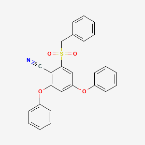 2-(Benzylsulfonyl)-4,6-diphenoxybenzonitrile