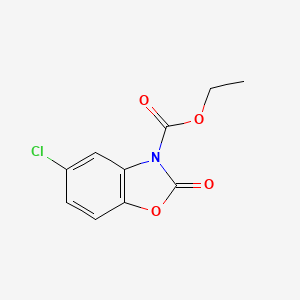 3-Benzoxazolinecarboxylic acid, 5-chloro-2-oxo-, ethyl ester