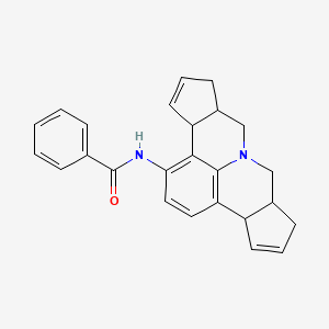 Benzamide, N-(3b,6,6a,7,9,9a,10,12a-octahydrobenzo[ij]dicyclopenta[b,g]quinolizin-1-yl)-