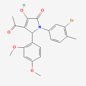 4-acetyl-1-(3-bromo-4-methylphenyl)-5-(2,4-dimethoxyphenyl)-3-hydroxy-1,5-dihydro-2H-pyrrol-2-one