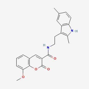 N-[2-(2,5-dimethyl-1H-indol-3-yl)ethyl]-8-methoxy-2-oxo-2H-chromene-3-carboxamide