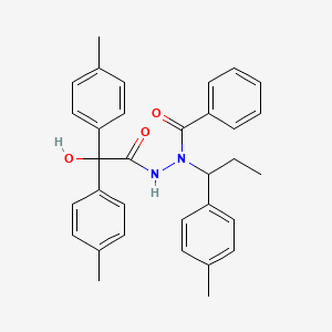 N'-[2-hydroxy-2,2-bis(4-methylphenyl)acetyl]-N-[1-(4-methylphenyl)propyl]benzohydrazide