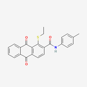 1-(ethylsulfanyl)-N-(4-methylphenyl)-9,10-dioxo-9,10-dihydroanthracene-2-carboxamide