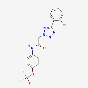 N-{4-[chloro(difluoro)methoxy]phenyl}-2-[5-(2-chlorophenyl)-2H-tetrazol-2-yl]acetamide