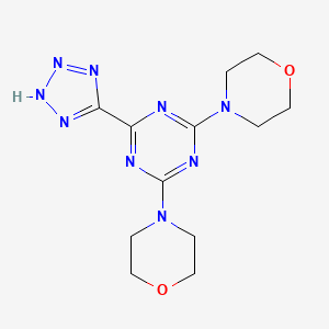 2,4-di(morpholin-4-yl)-6-(2H-tetrazol-5-yl)-1,3,5-triazine