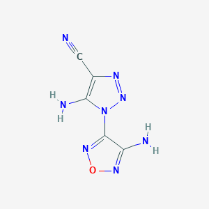 5-Amino-1-(4-amino-1,2,5-oxadiazol-3-yl)-1H-1,2,3-triazole-4-carbonitrile