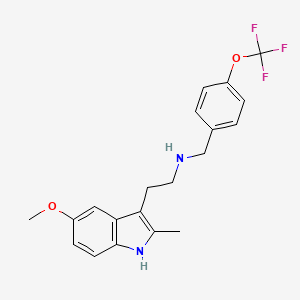 2-(5-methoxy-2-methyl-1H-indol-3-yl)-N-(4-(trifluoromethoxy)benzyl)ethanamine