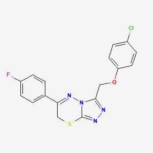 3-[(4-chlorophenoxy)methyl]-6-(4-fluorophenyl)-7H-[1,2,4]triazolo[3,4-b][1,3,4]thiadiazine