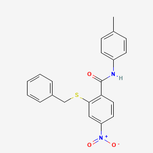 2-(Benzylsulfanyl)-N-(4-methylphenyl)-4-nitrobenzamide