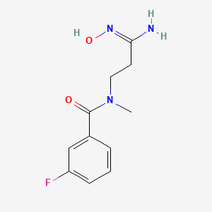 3-Fluoro-N-[2-(N-hydroxycarbamimidoyl)-ethyl]-N-methyl-benzamide