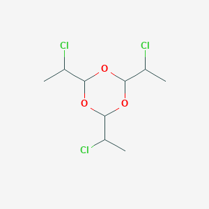 molecular formula C9H15Cl3O3 B115138 2,4,6-Tris(1-chloroethyl)-1,3,5-trioxane CAS No. 142817-71-8