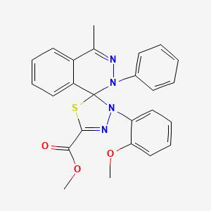 methyl 3'-(2-methoxyphenyl)-4-methyl-2-phenyl-2H,3'H-spiro[phthalazine-1,2'-[1,3,4]thiadiazole]-5'-carboxylate