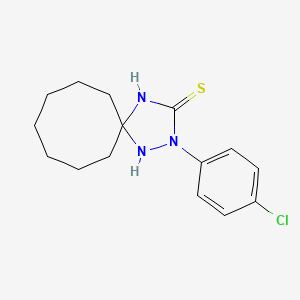 2-(4-Chlorophenyl)-1,2,4-triazaspiro[4.7]dodecane-3-thione