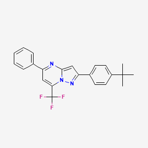 2-(4-Tert-butylphenyl)-5-phenyl-7-(trifluoromethyl)pyrazolo[1,5-a]pyrimidine