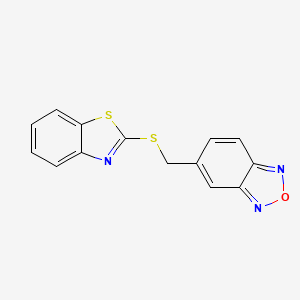 5-[(1,3-Benzothiazol-2-ylsulfanyl)methyl]-2,1,3-benzoxadiazole