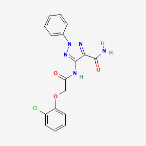 5-{[(2-chlorophenoxy)acetyl]amino}-2-phenyl-2H-1,2,3-triazole-4-carboxamide