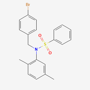 N-(4-bromobenzyl)-N-(2,5-dimethylphenyl)benzenesulfonamide