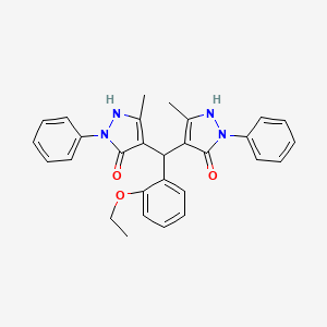 4-[(2-ethoxyphenyl)(5-hydroxy-3-methyl-1-phenyl-1H-pyrazol-4-yl)methyl]-3-methyl-1-phenyl-1H-pyrazol-5-ol