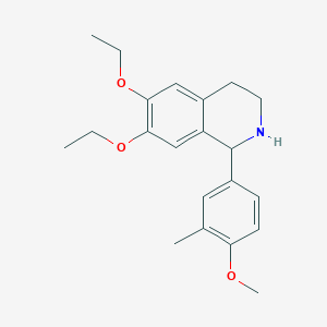 6,7-Diethoxy-1-(4-methoxy-3-methylphenyl)-1,2,3,4-tetrahydroisoquinoline