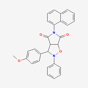 3-(4-methoxyphenyl)-5-(naphthalen-1-yl)-2-phenyldihydro-2H-pyrrolo[3,4-d][1,2]oxazole-4,6(3H,5H)-dione