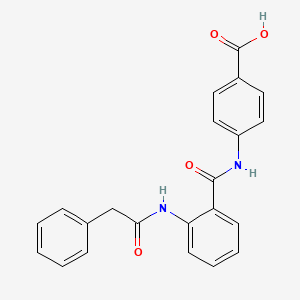 4-({2-[(Phenylacetyl)amino]benzoyl}amino)benzoic acid