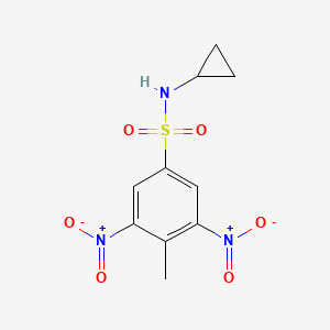 N-cyclopropyl-4-methyl-3,5-dinitrobenzenesulfonamide