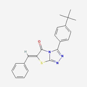 (6Z)-6-benzylidene-3-(4-tert-butylphenyl)[1,3]thiazolo[2,3-c][1,2,4]triazol-5(6H)-one