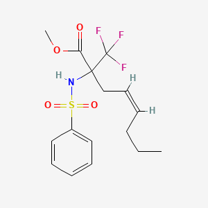 methyl (4Z)-2-[(phenylsulfonyl)amino]-2-(trifluoromethyl)oct-4-enoate