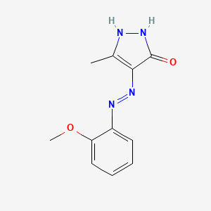 4-[(E)-(2-Methoxyphenyl)diazenyl]-3-methyl-1H-pyrazol-5-ol