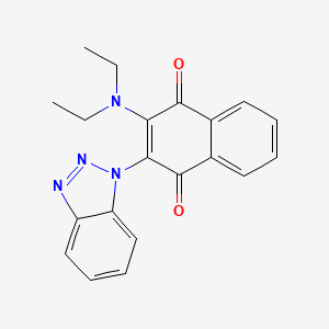 2-(1H-benzotriazol-1-yl)-3-(diethylamino)naphthalene-1,4-dione