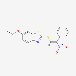 6-ethoxy-2-{[(E)-2-nitro-2-phenylethenyl]sulfanyl}-1,3-benzothiazole