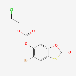 5-Bromo-2-oxo-1,3-benzoxathiol-6-yl 2-chloroethyl carbonate