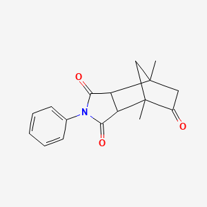 4,7-dimethyl-2-phenyltetrahydro-1H-4,7-methanoisoindole-1,3,5(2H,4H)-trione