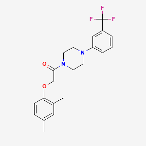 2-(2,4-Dimethylphenoxy)-1-{4-[3-(trifluoromethyl)phenyl]piperazin-1-yl}ethanone