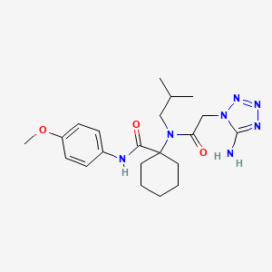 1-[[(5-amino-1H-tetrazol-1-yl)acetyl](isobutyl)amino]-N-(4-methoxyphenyl)cyclohexanecarboxamide