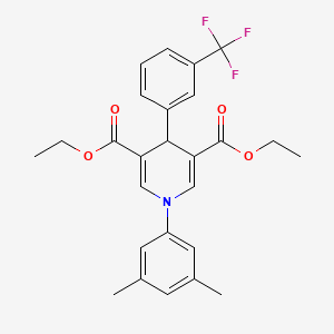 Diethyl 1-(3,5-dimethylphenyl)-4-[3-(trifluoromethyl)phenyl]-1,4-dihydropyridine-3,5-dicarboxylate